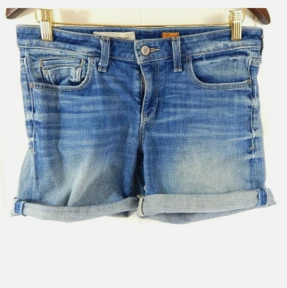 Pilcro Anthropologie Stet Roll Cuff Denim Shorts - Picture 1 of 5